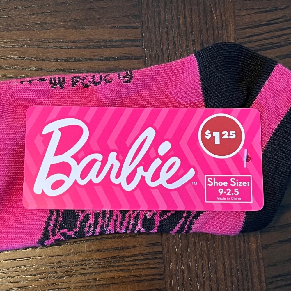 Barbie Halloween Socks Set of 3 Ghost Pumpkin Pink Purple Girls Size 9-2.5 NEW - Picture 9 of 15